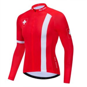 2020 Switzerland classic cycling jersey long sleeve