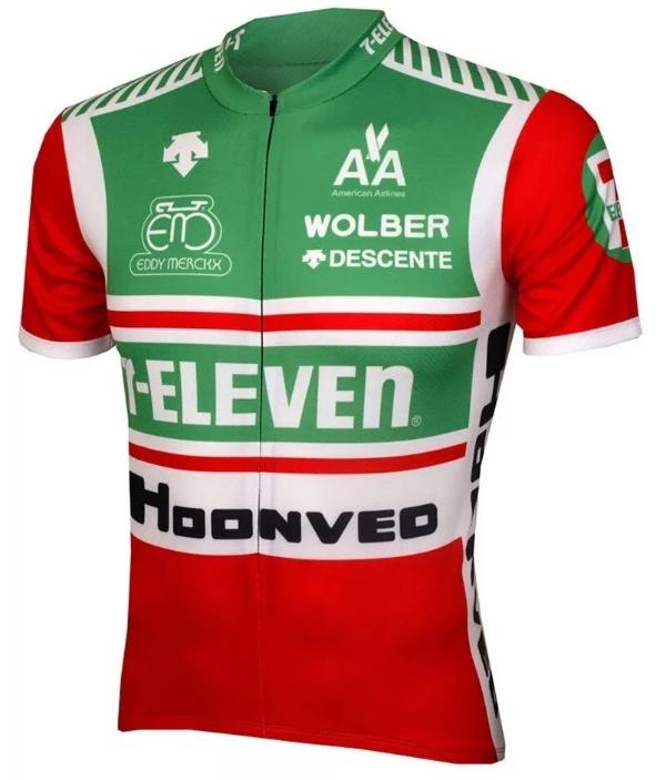 7-Eleven Hoonved Vintage Cycling Race Suit - Pulling Turns