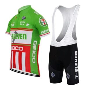 7 Eleven green vintage cycling race suit
