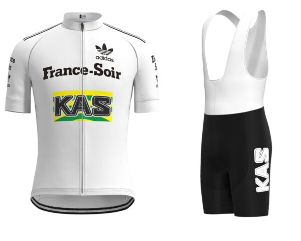 1986 Paris-Nice Leader Jersey Set | Sean Kelly Replica - Pulling Turns