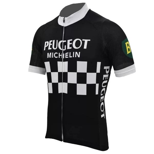 Vintage cycling black jersey Peugeot