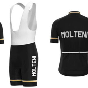 Molteni black cycling race suit - 0