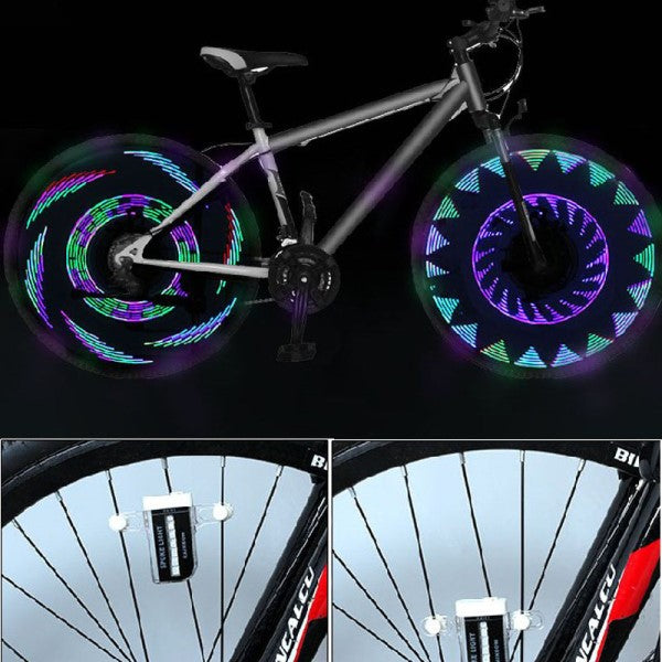 Led bike wheel Tire - Pulling Turns