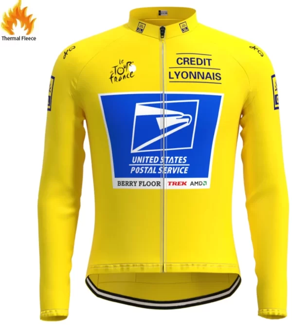 Maillot Cycliste Nike US Postal Lance Armstrong Jaune Taille XL