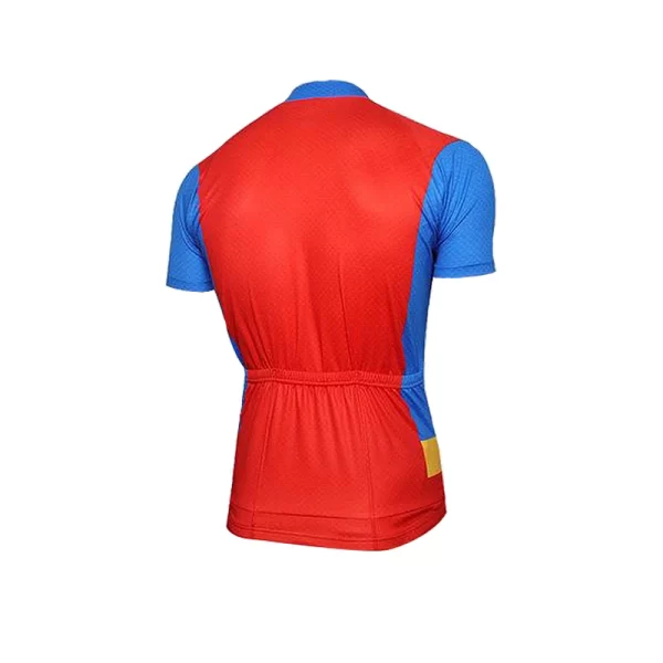Maillot Cycliste Vintage Années 70 - Rouge Et Noir - Manches Courtes Taille M/L