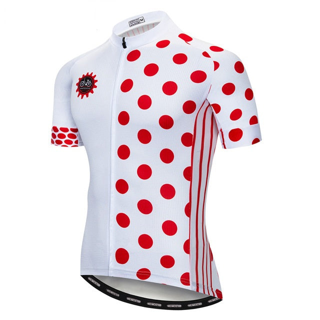 Red dots cycling jersey