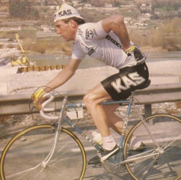 1986 Paris-Nice Leader Jersey Set | Sean Kelly Replica - Pulling Turns