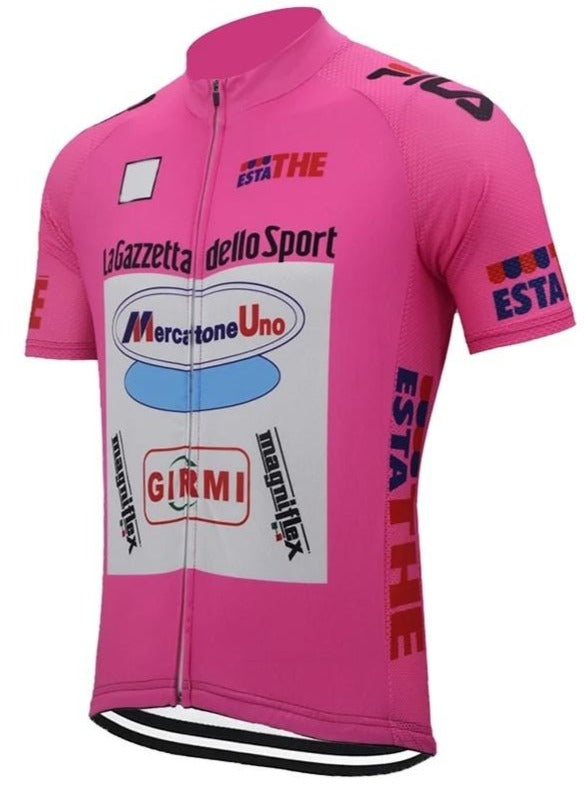 Maillot Vélo Vintage Giessegi – Blanc Mi-zip, Fabriqué En Italie, Taille M