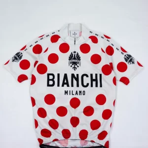 Bianchi Milano Red Dots Jersey – A Tribute to Climbing Legends