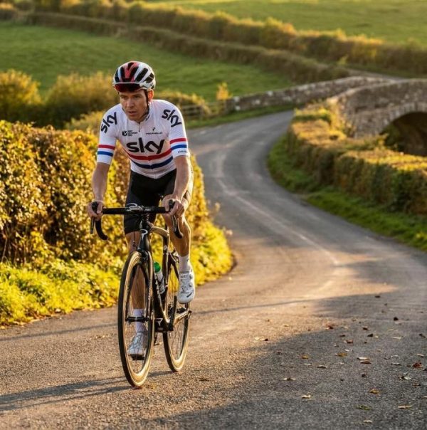 未使用 サイクルジャージ Sky British Cycling  Sky Team Great Britain National Champion Cycling Jersey - Pulling